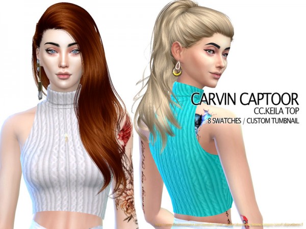  The Sims Resource: Keila Top by carvin captoor