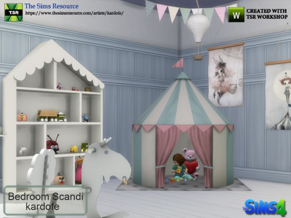 The Sims Resource: Bedroom Scandi by kardofe