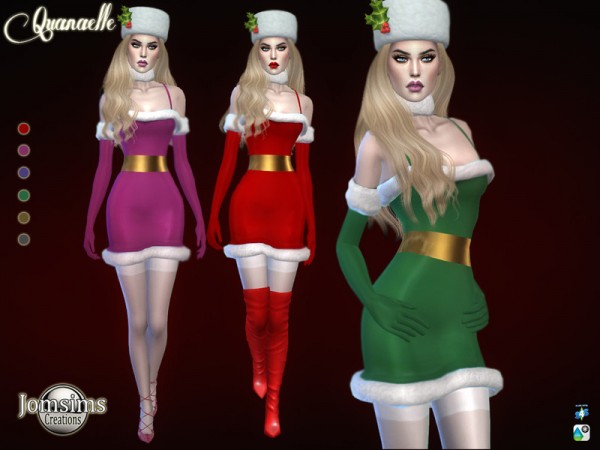  The Sims Resource: Quanaelle dress by jomsims