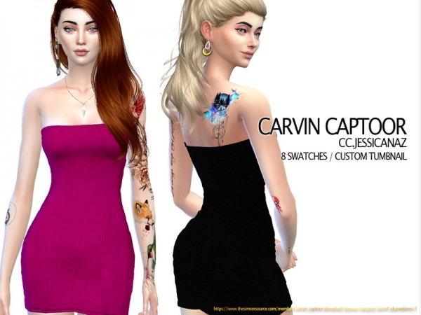 The Sims Resource: Jessicanaz dress by carvin captoor