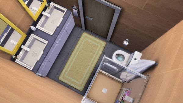  Mod The Sims: Colorful Foxbury Dorm Rooms Renovation (No CC) by Caradriel