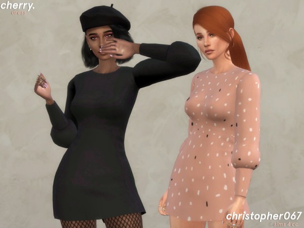  The Sims Resource: Cherry Dress by Christopher067