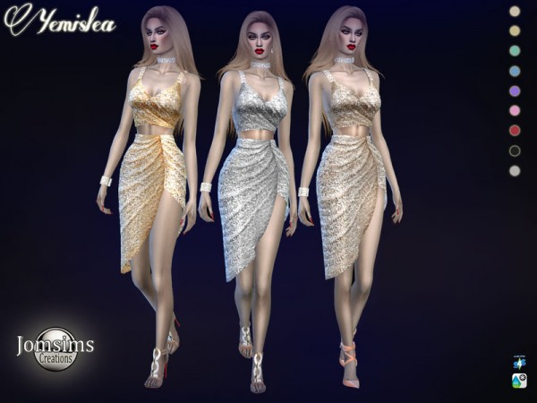  The Sims Resource: Yemislea dress by jomsims