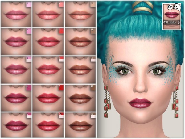  The Sims Resource: Lipstick N03 by BAkalia