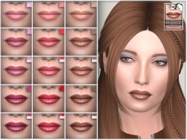  The Sims Resource: Lipstick N03 by BAkalia