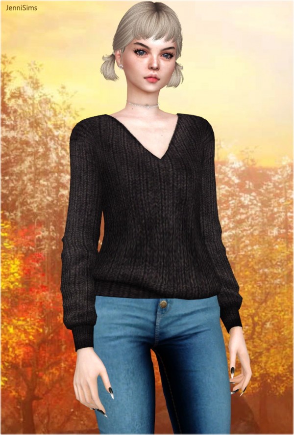  Jenni Sims: V neck sweaters