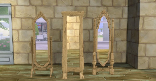  Mod The Sims: Medieval Floor Mirrors by AdonisPluto