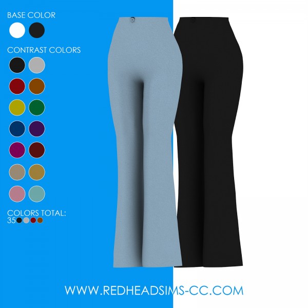  Red Head Sims: Womanizer body pants