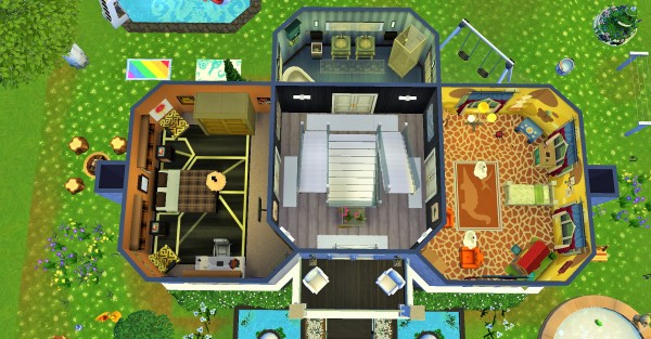  Mod The Sims: Three Story House with Basement by heikeg