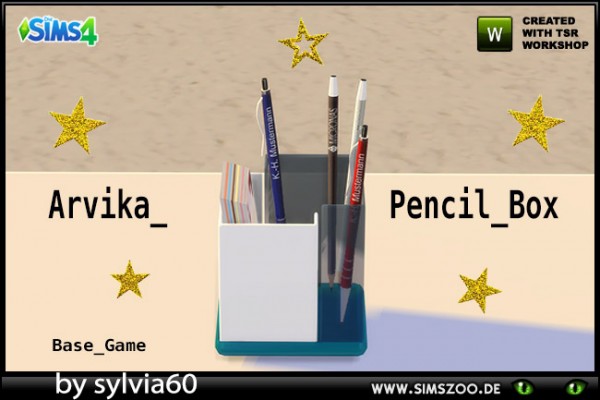  Blackys Sims 4 Zoo: Arvika Pencil Box by sylvia60
