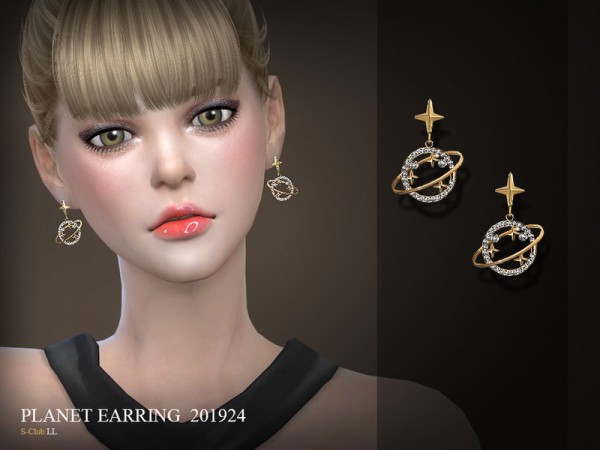  The Sims Resource: Earrings 201924 by S Club
