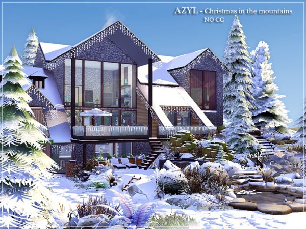 The Sims Resource: AZYL   Christmas in the mountains by marychabb