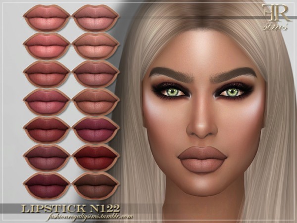  The Sims Resource: Lipstick N122 by FashionRoyaltySims