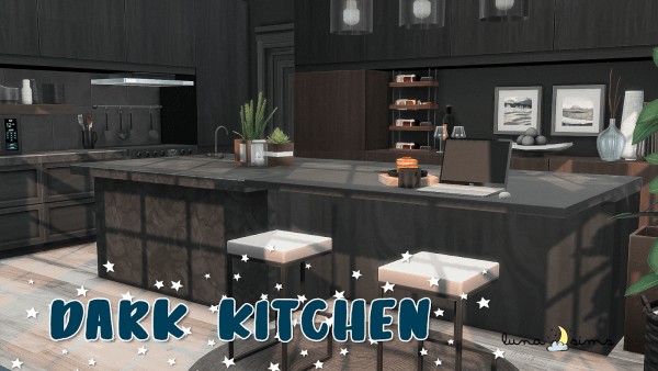  Luna Sims: Dark Kitchen Room