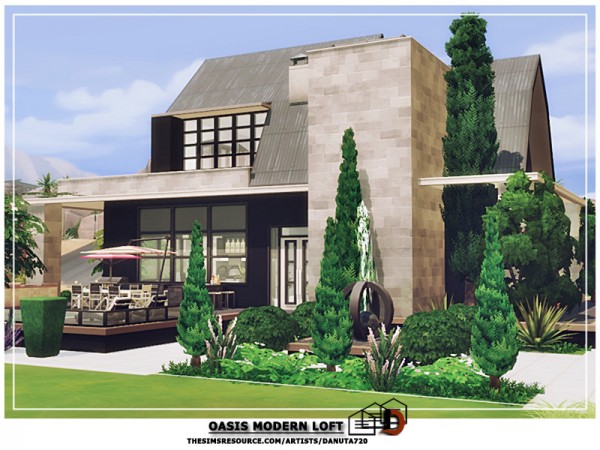  The Sims Resource: Oasis Modern loft by Danuta720
