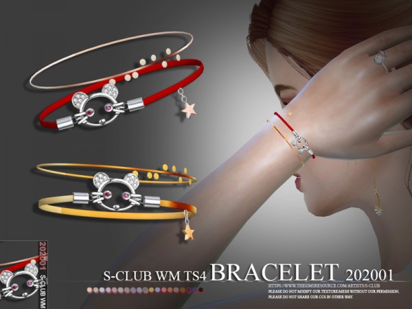  The Sims Resource: Bracelet 202001 by S Club
