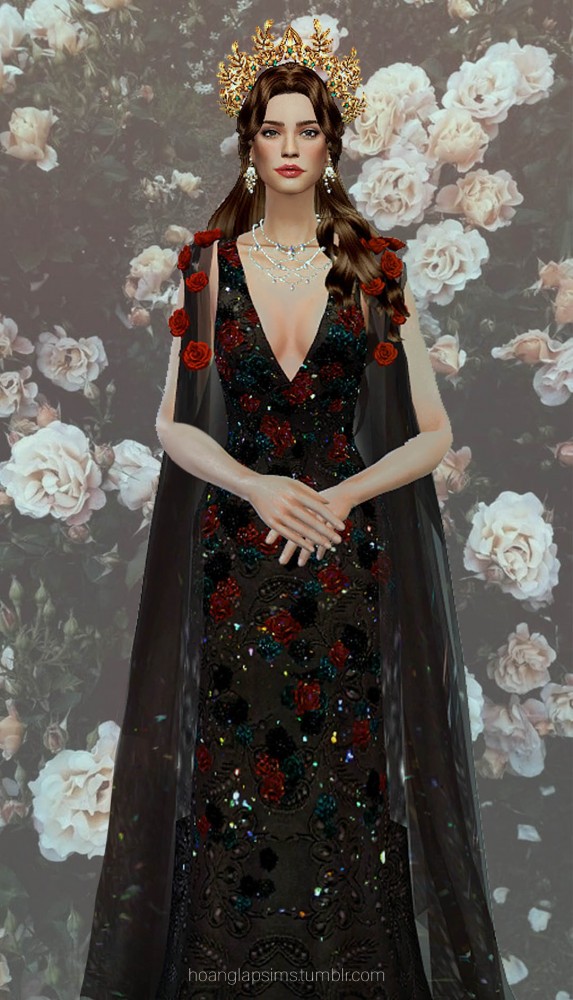  Hoanglap Sims: Temptation of Roses gown