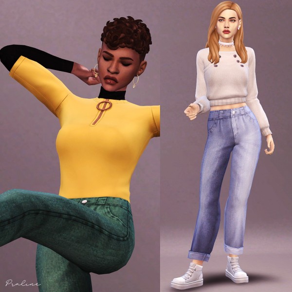 Praline Sims: Mom Jeans