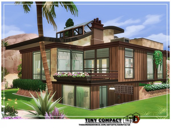  The Sims Resource: Tiny Compact house by Danuta720