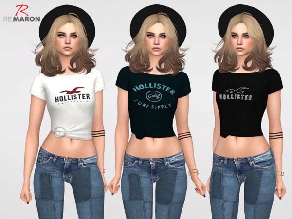  The Sims Resource: Hollister Blouse for Women by remaron