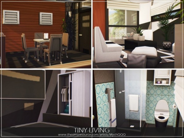  The Sims Resource: Tiny Living House by MychQQQ