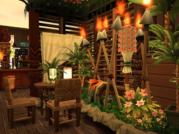  The Sims Resource: Beach Side Bar   No CC by Sarina Sims