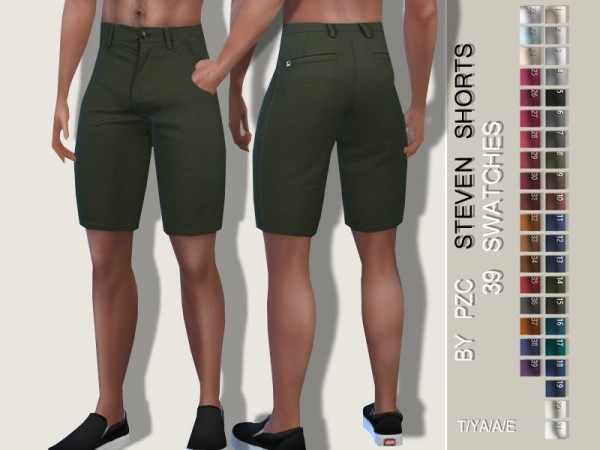 The Sims Resource: Steven Shorts by Pinkzombiecupcakes