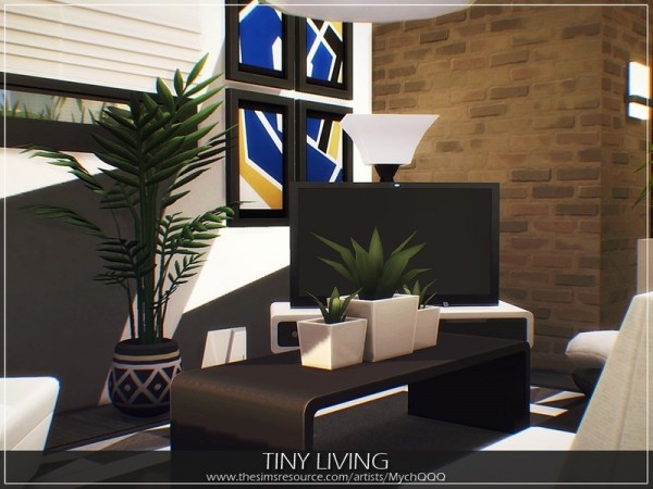  The Sims Resource: Tiny Living House by MychQQQ