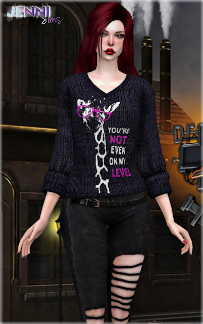 Jenni Sims: Base Game Compatible Sweater Knit