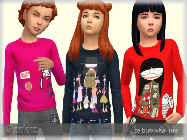  The Sims Resource: Sweater Child by bukovka