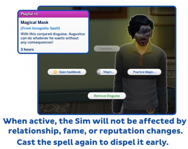  Mod The Sims: Incognito Spell by kutto