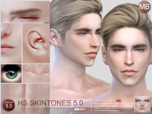  The Sims Resource: HS5.0 skintones MM by S Club