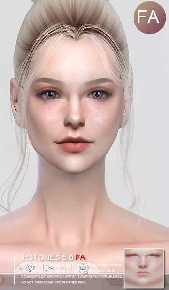  The Sims Resource: HS5.0 skintones FA by S Club