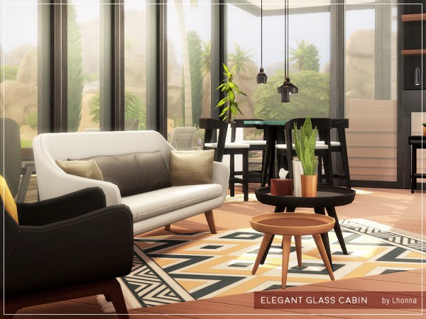  The Sims Resource: Elegant Glass Cabin by Lhonna