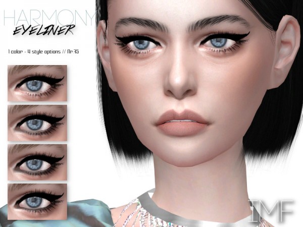  The Sims Resource: Harmony Eyeliner N.75 by IzzieMcFire