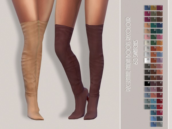  The Sims Resource: Sentate Nadia Boots Recolored by Pinkzombiecupcakes