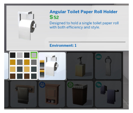  Mod The Sims: Angular Toilet Paper Roll Holder by Menaceman44
