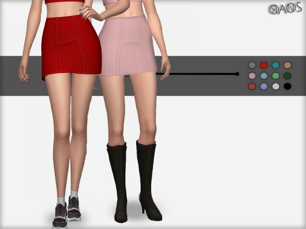  The Sims Resource: Jumbo Rib Skirt by OranosTR