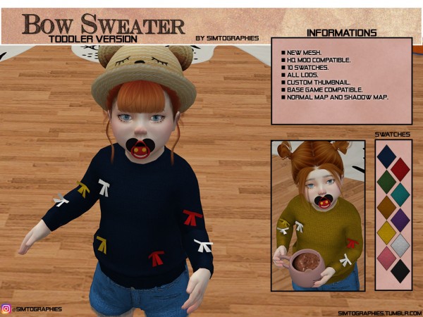  Simtographies: Bow Sweater