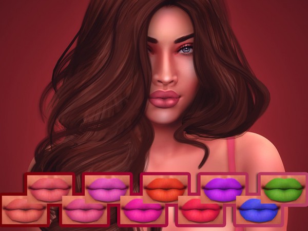  The Sims Resource: Raine Lipstick by KatVerseCC
