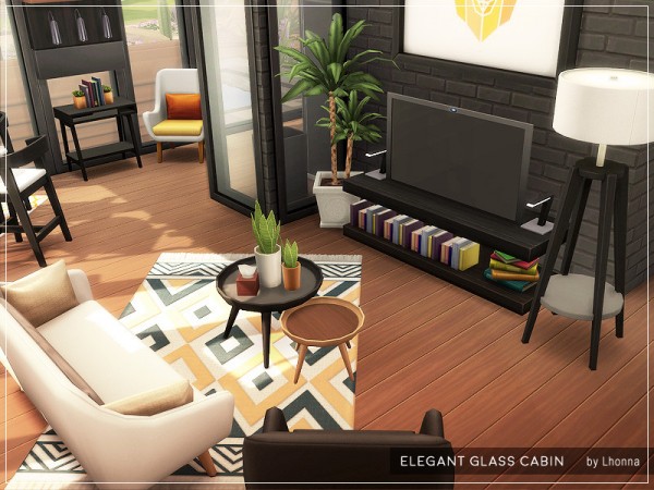  The Sims Resource: Elegant Glass Cabin by Lhonna