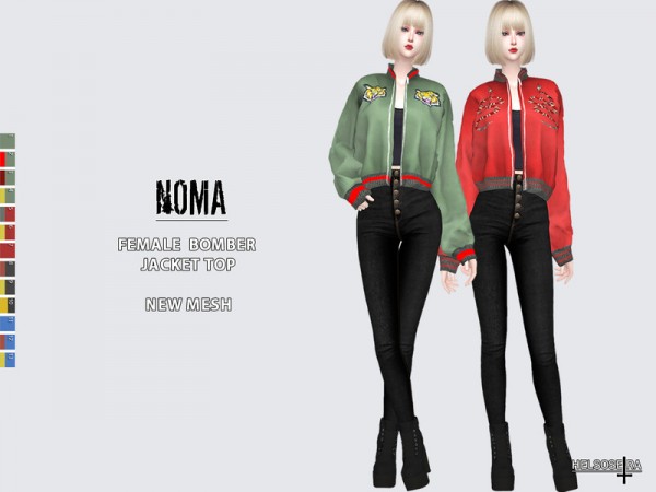  The Sims Resource: Noma   Bomber Jacket  by Helsoseira