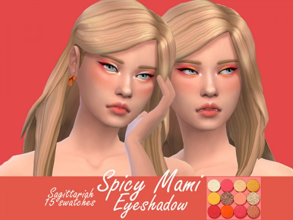  The Sims Resource: Colourpop Spicy Mami Eyeshadow by Sagittariah