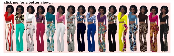  Sims 4 Sue: Bell Sleeved Top recolored