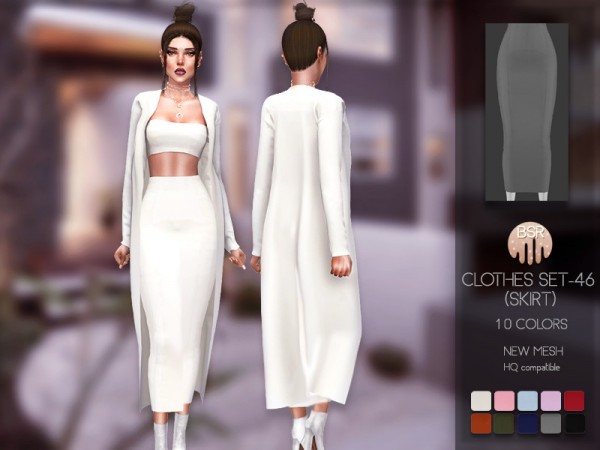  The Sims Resource: Clothes SET 46 Skirt by busra tr