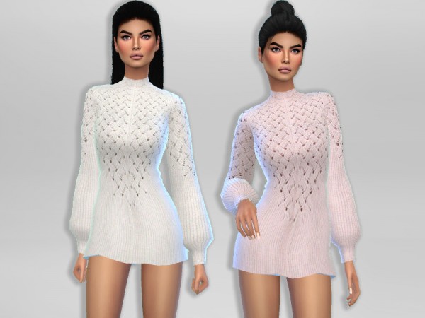  The Sims Resource: Gigi Sweater Dress by Puresim