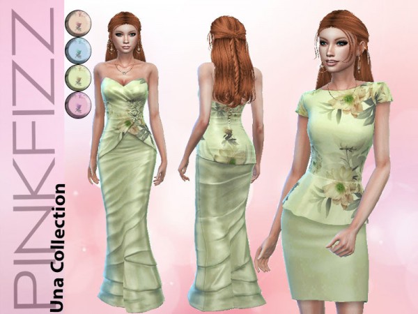  The Sims Resource: Una Collection Dress by Pinkfizzzzz