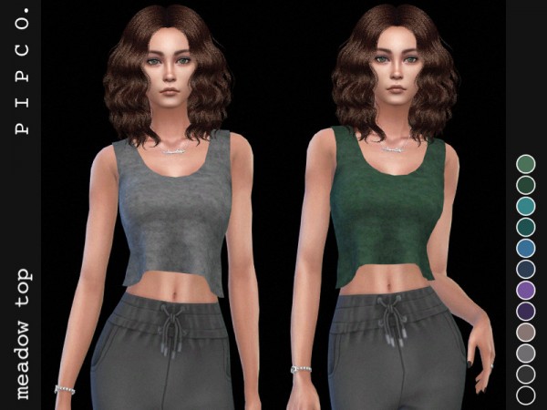  The Sims Resource: Meadow top by Pipco