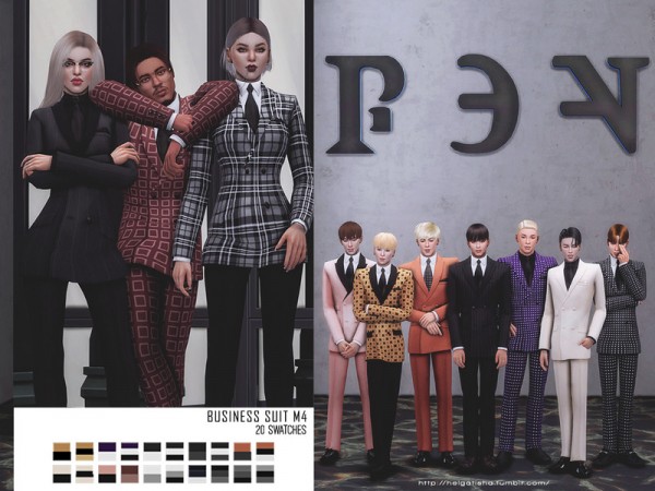  The Sims Resource: Business suit m4 by HelgaTisha