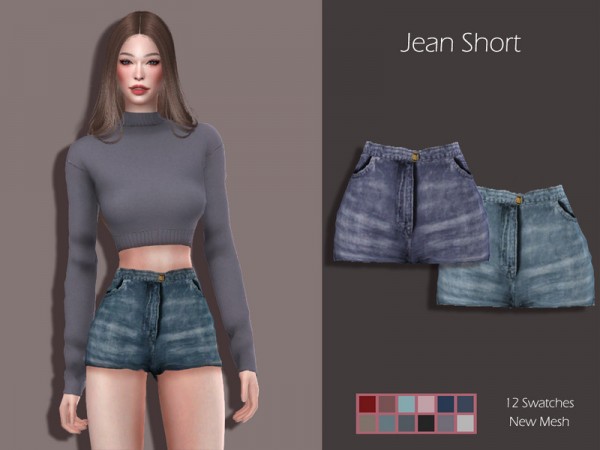  The Sims Resource: Jean Short by Lisaminicatsims